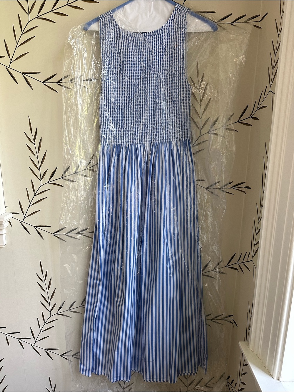 Hill House Cosima Nap dress. Blueberry Stripe. M. EUC - Picture 8 of 9